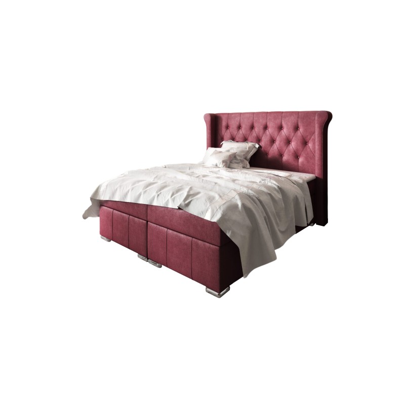 The Simo continental bed with a storage container in Mat velvet 99 fabric – comfort and elegance in your bedroom. The Simo continental bed with a storage container in Mat velvet 99 fabric – comfort and elegance in your bedroom.