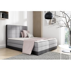 Łóżko kontynentalne Modo z pojemnikiem na pościel nan, Sawana 26 + Soft 31 – elegancja i funkcjonalność w jednym