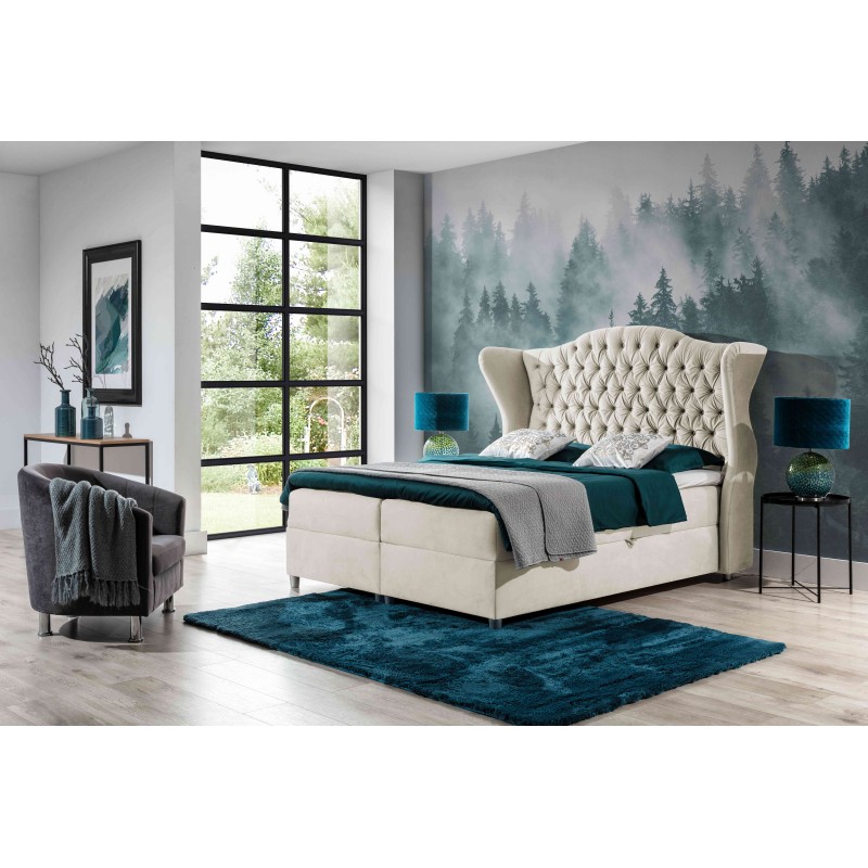 The Vita continental bed with decorative headboard quilting - comfort and elegance in your bedroom The Vita continental bed with decorative headboard quilting - comfort and elegance in your bedroom