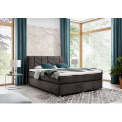 Cama continental Vita con costuras decorativas - Lujo y comodidad cada noche.