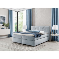 Line continental bed with decorative stitching – elegance and sleeping comfort