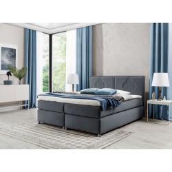 Line continental bed with decorative stitching – elegance and sleeping comfort