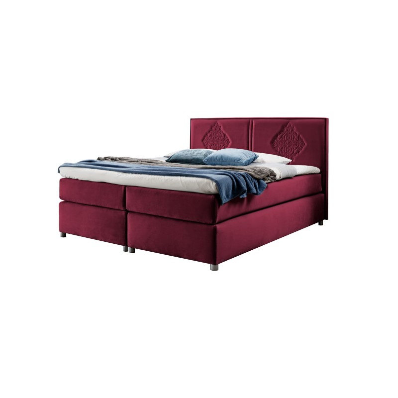 Line continental bed with decorative stitching – elegance and sleeping comfort Line continental bed with decorative stitching – elegance and sleeping comfort