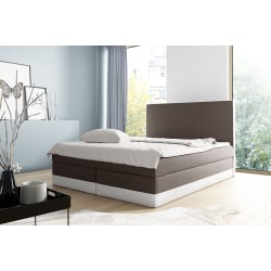 Luxury continental bed Zone with bedding storage - fabric nan, Inari 100 + Soft 17
