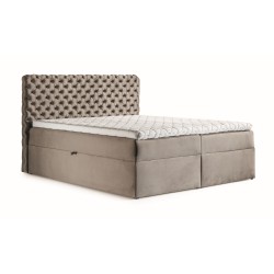 Luksusowe Łóżko Kontynentalne Chesterfield z Pamięcią - nan, Riviera 97 16 | Sypialnia w Stylu Premium Luksusowe Łóżko Kontynentalne Chesterfield z Pamięcią - nan, Riviera 97 16 | Sypialnia w Stylu Premium