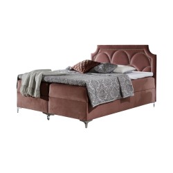 Mire continental bed with a storage container for bedding, fabric Monolith 09 Mire continental bed with a storage container for bedding, fabric Monolith 09