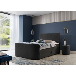 Luxury Bedroom Comfort | Continental Bed Forma with Storage Ottomans in Fabric
