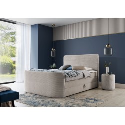 Luxury Bedroom Comfort | Continental Bed Forma with Storage Ottomans in Fabric