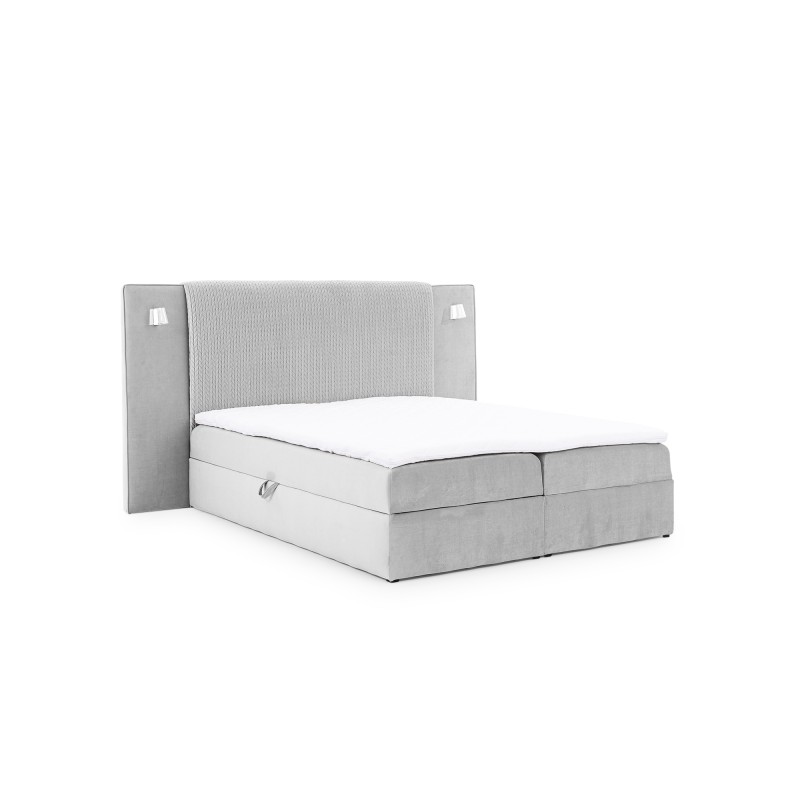 Cama Continental de Lujo Noxar con Iluminación Sensorial Cama Continental de Lujo Noxar con Iluminación Sensorial