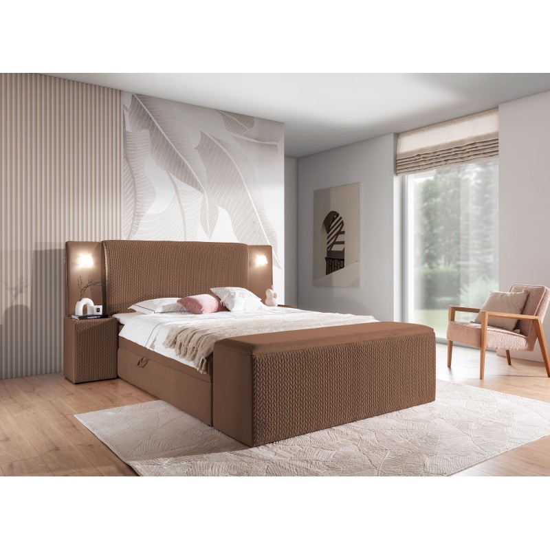 Luxus-Kontinentalbett Noxar mit Sensorbeleuchtung Luxus-Kontinentalbett Noxar mit Sensorbeleuchtung