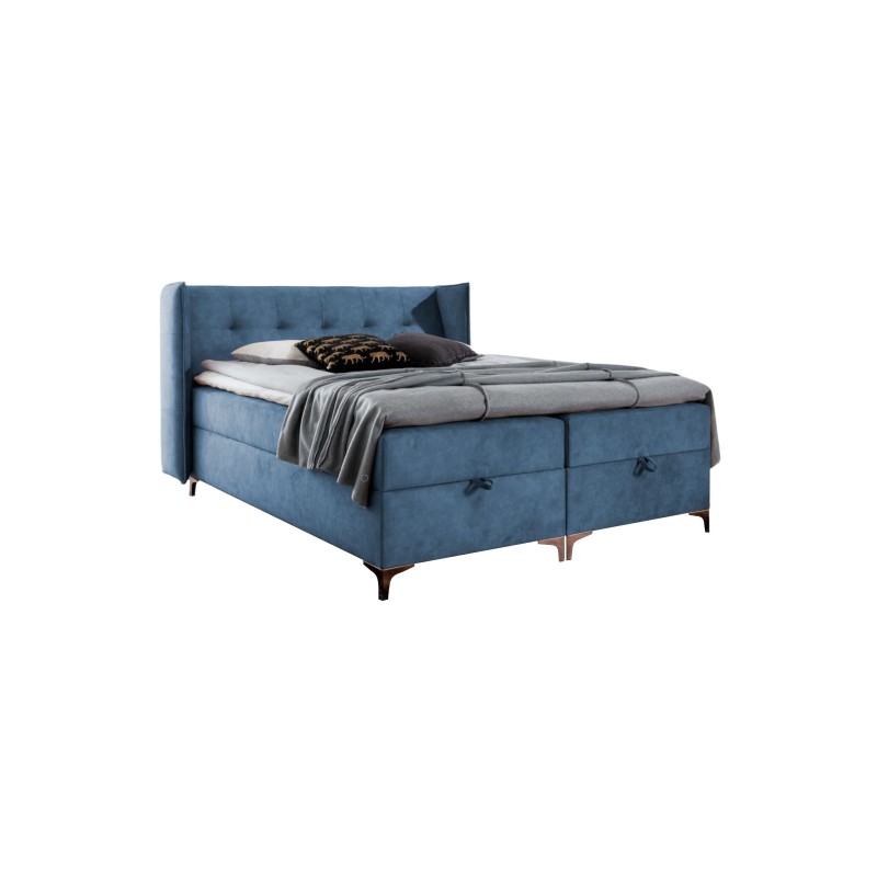 Cama continental Alvo con contenedor para ropa de cama en tela nan Cama continental Alvo con contenedor para ropa de cama en tela nan