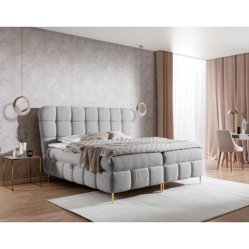 Prismo continental bed with decorative tufting – elegance and sleeping comfort Prismo continental bed with decorative tufting – elegance and sleeping comfort