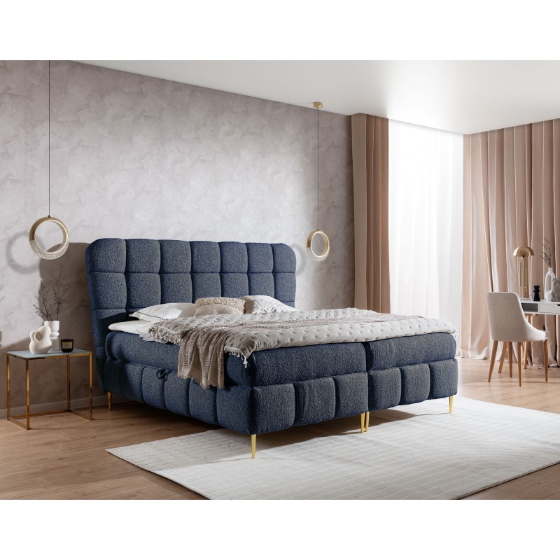 Prismo continental bed with decorative tufting – elegance and sleeping comfort Prismo continental bed with decorative tufting – elegance and sleeping comfort