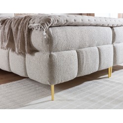 Prismo continental bed with decorative tufting – elegance and sleeping comfort Prismo continental bed with decorative tufting – elegance and sleeping comfort