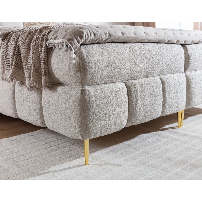 Prismo continental bed with decorative tufting – elegance and sleeping comfort Prismo continental bed with decorative tufting – elegance and sleeping comfort