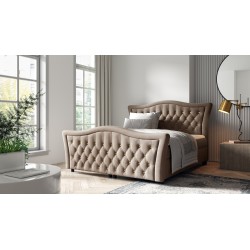Continental bed Torvi with decorative quilting nan - match your sleep to the glamour style.