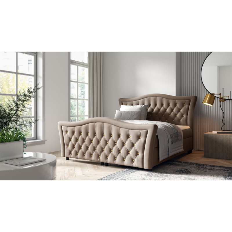 Continental bed Torvi with decorative quilting nan - match your sleep to the glamour style. Continental bed Torvi with decorative quilting nan - match your sleep to the glamour style.