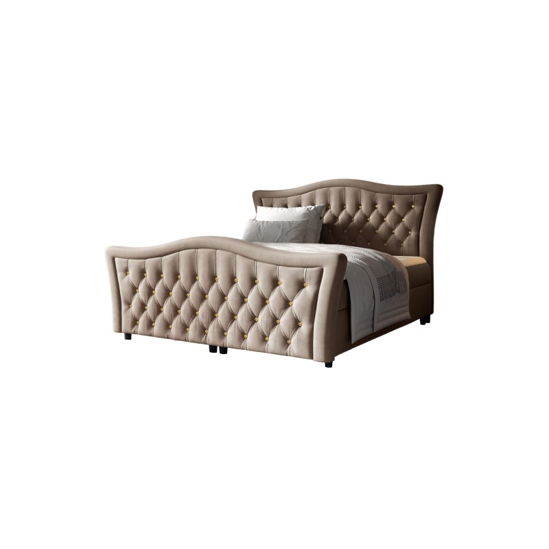 Continental bed Torvi with decorative quilting nan - match your sleep to the glamour style. Continental bed Torvi with decorative quilting nan - match your sleep to the glamour style.
