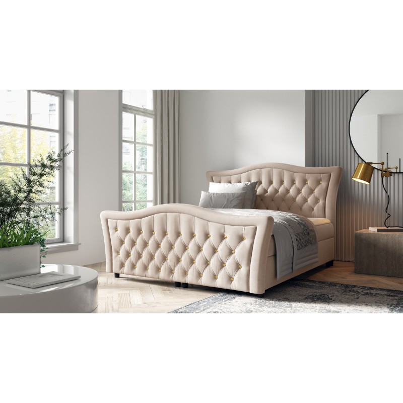 Continental bed Torvi with decorative quilting nan - match your sleep to the glamour style. Continental bed Torvi with decorative quilting nan - match your sleep to the glamour style.
