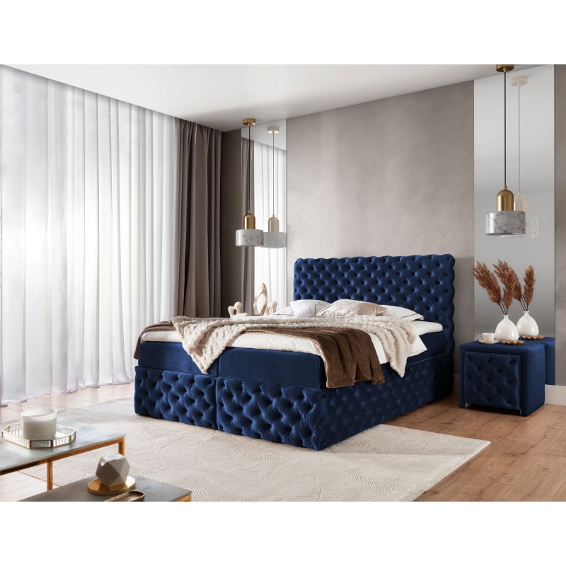 Kontinentales Bett Dormo mit Knopfsteppung - Komfort und Eleganz in Ihrem Schlafzimmer Kontinentales Bett Dormo mit Knopfsteppung - Komfort und Eleganz in Ihrem Schlafzimmer