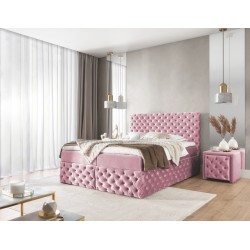 Dormo continental bed tufted with buttons - comfort and elegance in your bedroom
