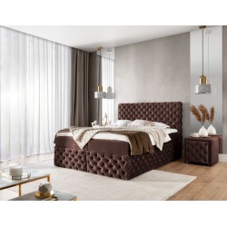 Dormo continental bed tufted with buttons - comfort and elegance in your bedroom