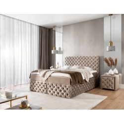 Dormo continental bed tufted with buttons - comfort and elegance in your bedroom