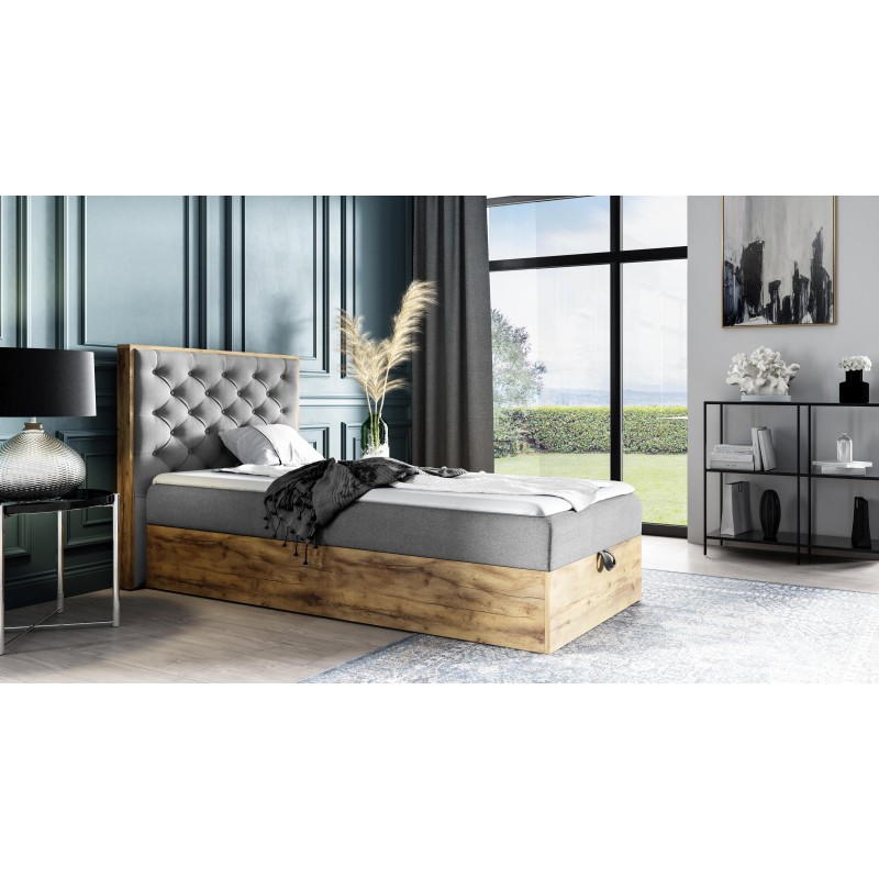 Luxaro III Comfortable Youth Bed with Storage - Faro 24 Fabric Luxaro III Comfortable Youth Bed with Storage - Faro 24 Fabric