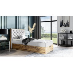 Luxaro III Comfortable Youth Bed with Storage - Faro 24 Fabric