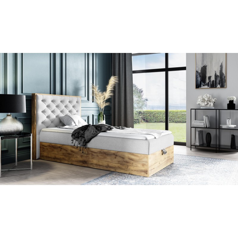 Luxaro III Comfortable Youth Bed with Storage - Faro 24 Fabric Luxaro III Comfortable Youth Bed with Storage - Faro 24 Fabric