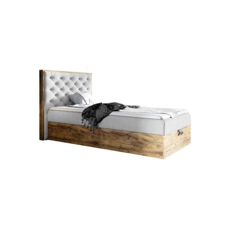 Luxaro III Comfortable Youth Bed with Storage - Faro 24 Fabric Luxaro III Comfortable Youth Bed with Storage - Faro 24 Fabric
