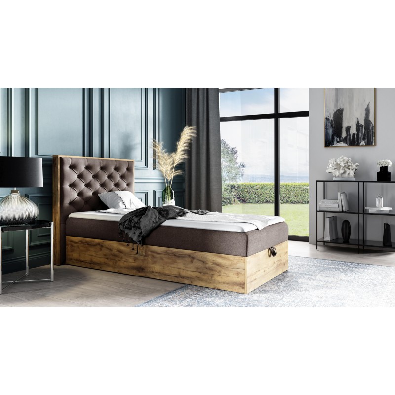 Luxaro III Comfortable Youth Bed with Storage - Faro 24 Fabric Luxaro III Comfortable Youth Bed with Storage - Faro 24 Fabric