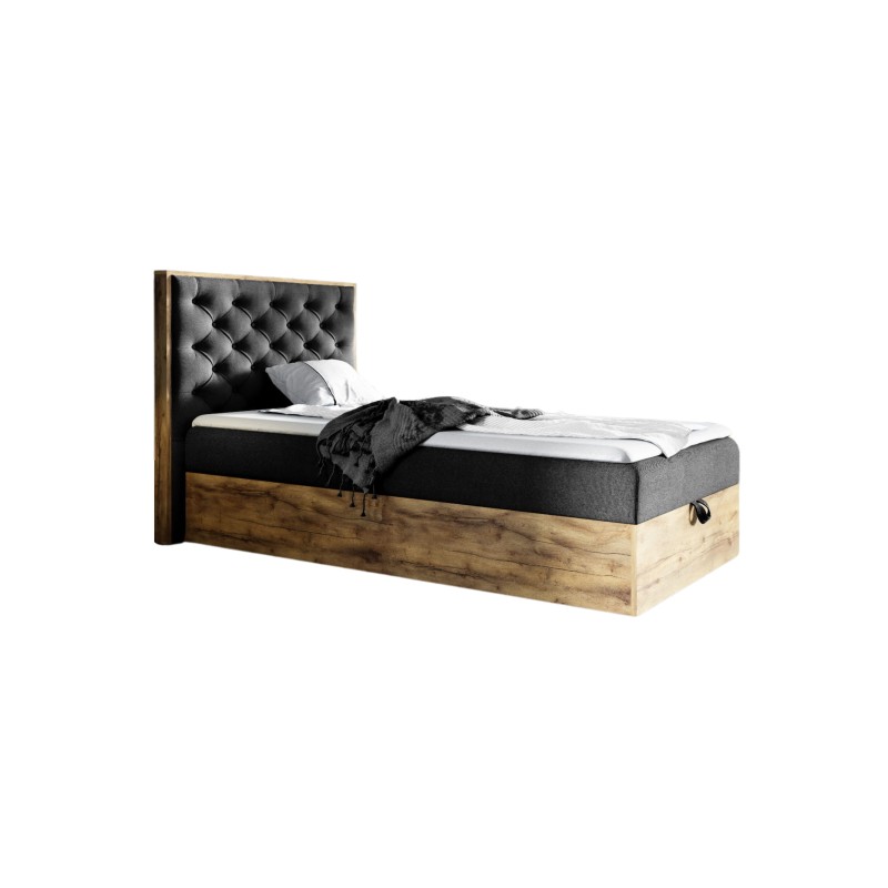 Luxaro III Comfortable Youth Bed with Storage - Faro 24 Fabric Luxaro III Comfortable Youth Bed with Storage - Faro 24 Fabric