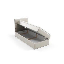 **Meta Title:** Kivo I Youth Bed with Bedding Storage - Fabric **Meta Title:** Kivo I Youth Bed with Bedding Storage - Fabric