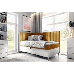 bMeta Title:/b Vitro III Youth Bed with Bedding Storage | Fresh 1 Fabric | Functional and Elegant