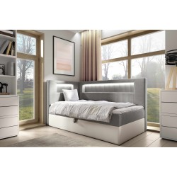 Niva III bed with LED lighting and bedding storage