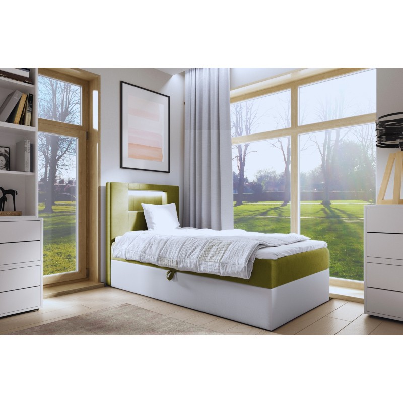 Niva I bed with LED lighting and a bedding storage drawer Niva I bed with LED lighting and a bedding storage drawer