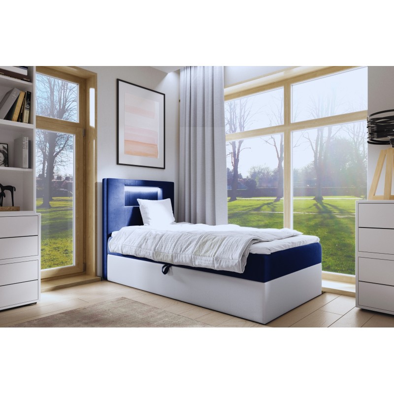 Niva I bed with LED lighting and a bedding storage drawer Niva I bed with LED lighting and a bedding storage drawer