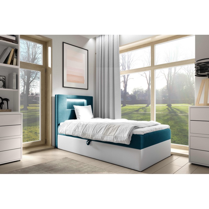 Niva I bed with LED lighting and a bedding storage drawer Niva I bed with LED lighting and a bedding storage drawer