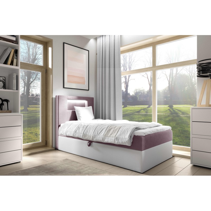 Niva I bed with LED lighting and a bedding storage drawer Niva I bed with LED lighting and a bedding storage drawer