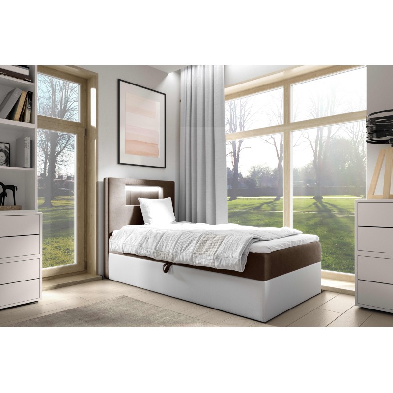 Niva I bed with LED lighting and a bedding storage drawer Niva I bed with LED lighting and a bedding storage drawer