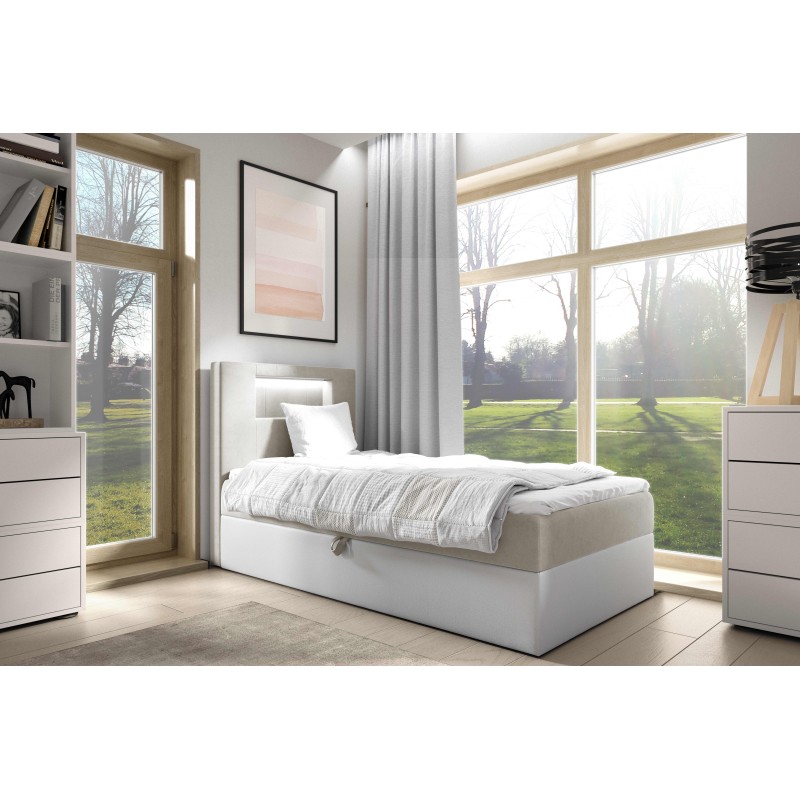 Niva I bed with LED lighting and a bedding storage drawer Niva I bed with LED lighting and a bedding storage drawer