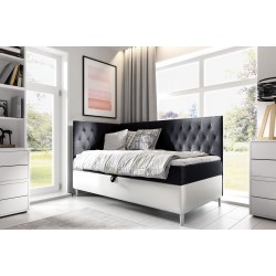 Modena III Bed – A luxurious bedroom furniture piece with a storage compartment for bedding and a sleeping function.