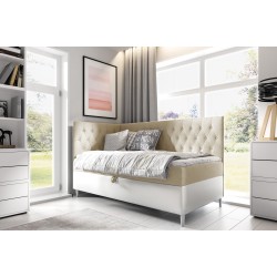 Modena III Bed – A luxurious bedroom furniture piece with a storage compartment for bedding and a sleeping function.