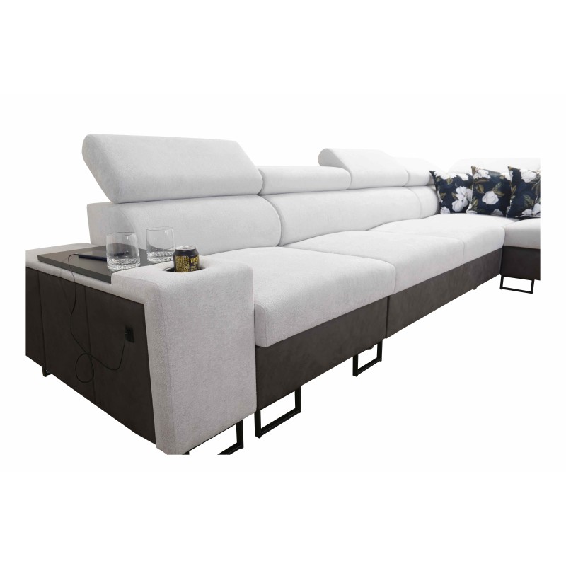 Narożnik Prestige XI Maxi z funkcją spania i portem usb tkanina Freya 210.24 + Tauro 8207 Narożnik Prestige XI Maxi z funkcją spania i portem usb tkanina Freya 210.24 + Tauro 8207