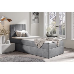 Lineo mini bed with a storage compartment in nan fabric - Comfort and functionality in one! Lineo mini bed with a storage compartment in nan fabric - Comfort and functionality in one!