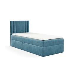 Lineo mini bed with a storage compartment in nan fabric - Comfort and functionality in one! Lineo mini bed with a storage compartment in nan fabric - Comfort and functionality in one!