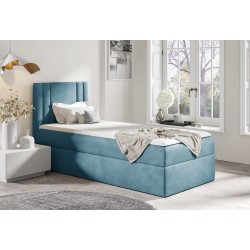 Lineo mini bed with a storage compartment in nan fabric - Comfort and functionality in one! Lineo mini bed with a storage compartment in nan fabric - Comfort and functionality in one!
