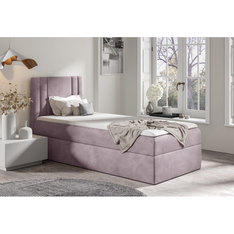 Lineo mini bed with a storage compartment in nan fabric - Comfort and functionality in one! Lineo mini bed with a storage compartment in nan fabric - Comfort and functionality in one!
