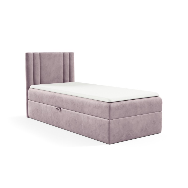 Lineo mini bed with a storage compartment in nan fabric - Comfort and functionality in one! Lineo mini bed with a storage compartment in nan fabric - Comfort and functionality in one!